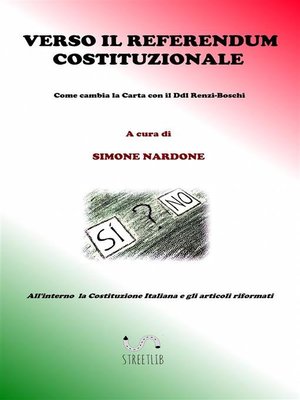 cover image of Verso il Referendum Costituzionale